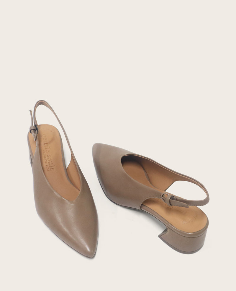 Kenneth Cole - GENTLE SOULS - Ginette Leather Slingback Heel WOMENS HEELS for Women