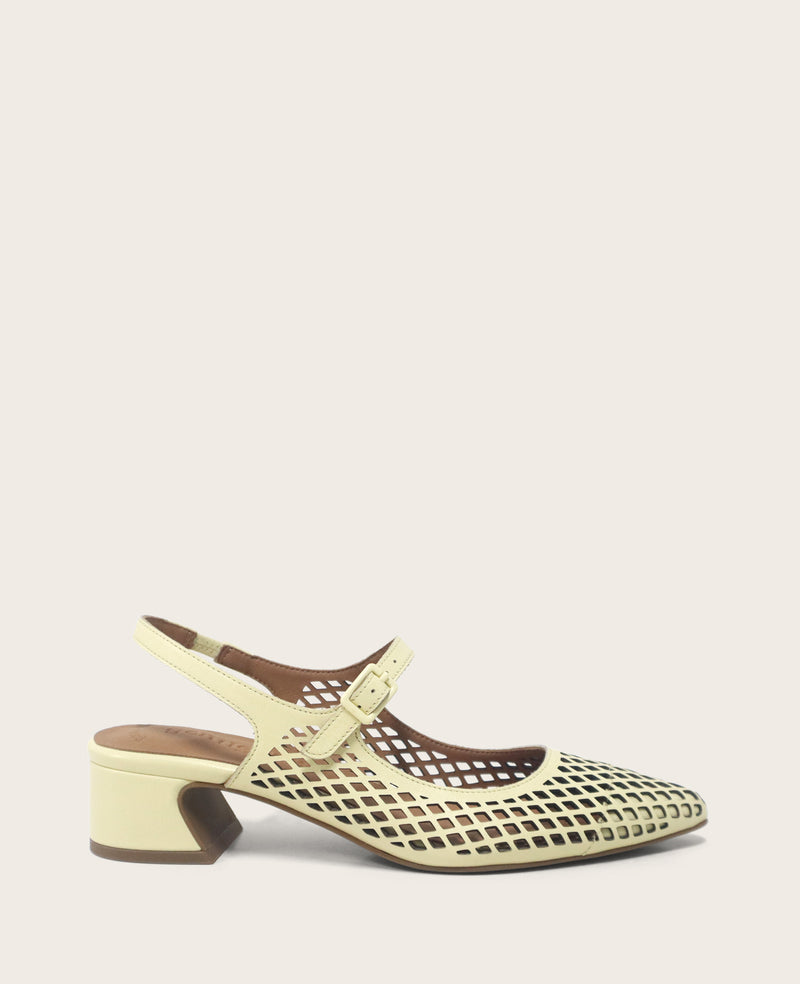 Kenneth Cole - GENTLE SOULS - Gladys Leather Perforated Slingback Heel WOMENS HEELS for Women