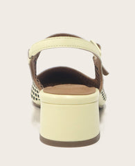 GENTLE SOULS - Gladys Leather Perforated Slingback Heel