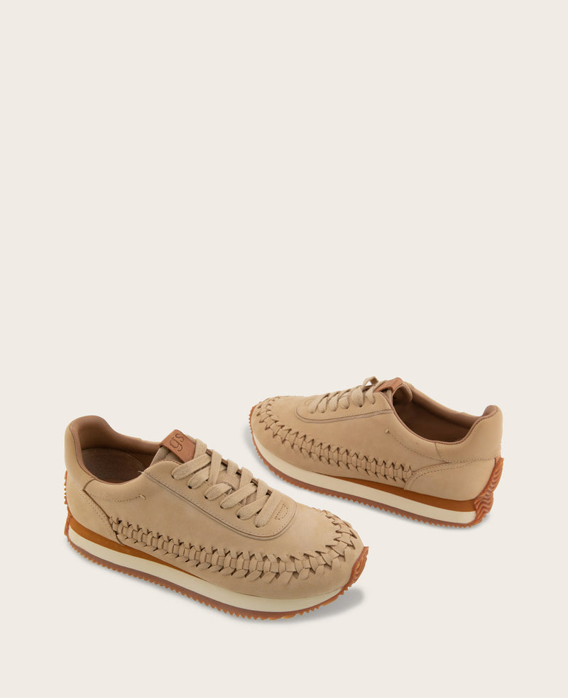 Kenneth Cole - GENTLE SOULS - Jolena Leather Woven Detail Sneaker WOMENS ATHLEISURE for Women