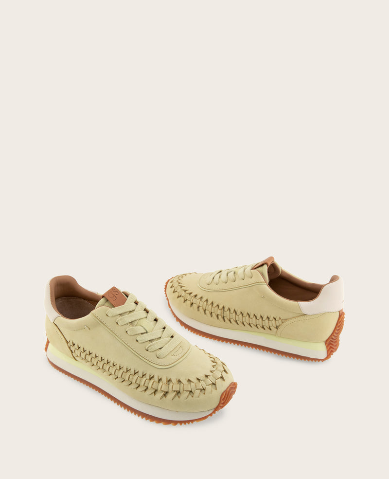 Kenneth Cole - GENTLE SOULS - Jolena Leather Woven Detail Sneaker WOMENS ATHLEISURE for Women