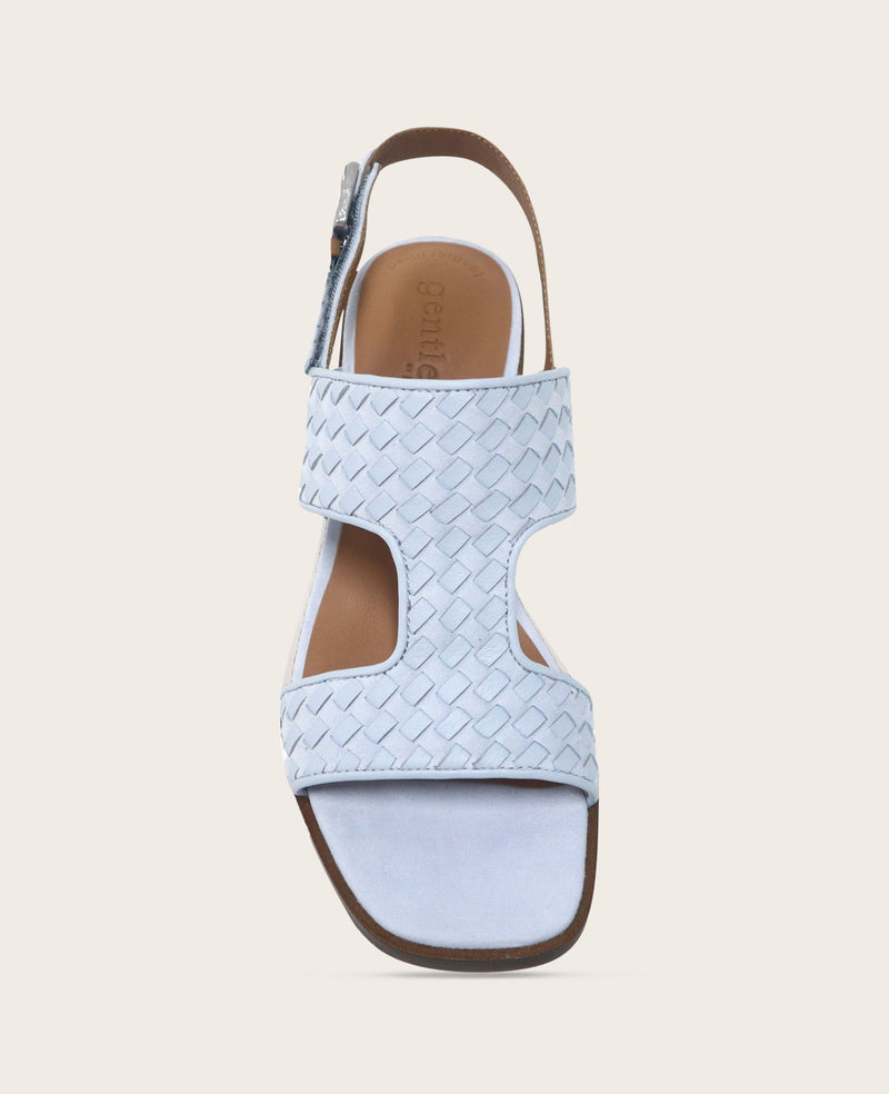 Kenneth Cole - GENTLE SOULS - Manda Woven Leather Heel Sandal WOMENS SANDAL for Women