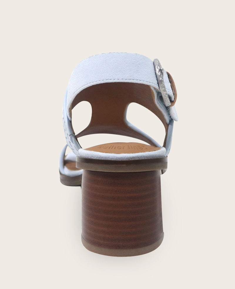 Kenneth Cole - GENTLE SOULS - Manda Woven Leather Heel Sandal WOMENS SANDAL for Women