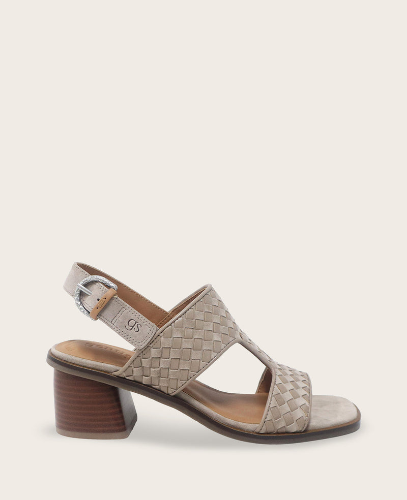 Kenneth Cole - GENTLE SOULS - Manda Woven Leather Heel Sandal WOMENS SANDAL for Women