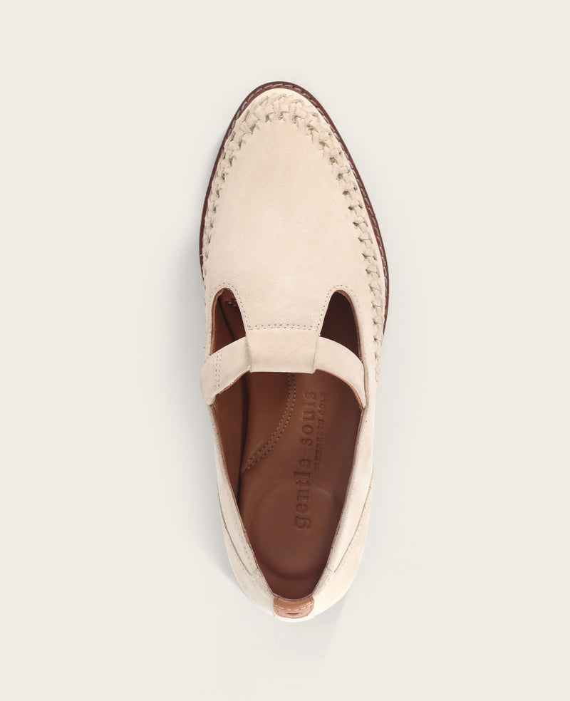 Kenneth Cole - GENTLE SOULS - Argyle Leather T-Strap Loafer WOMENS FLAT for Women