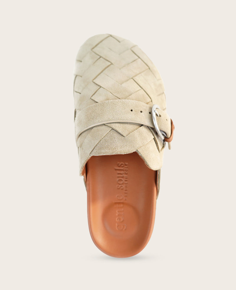 Kenneth Cole - GENTLE SOULS - Bahari Woven Suede Sandal WOMENS FLAT for Women