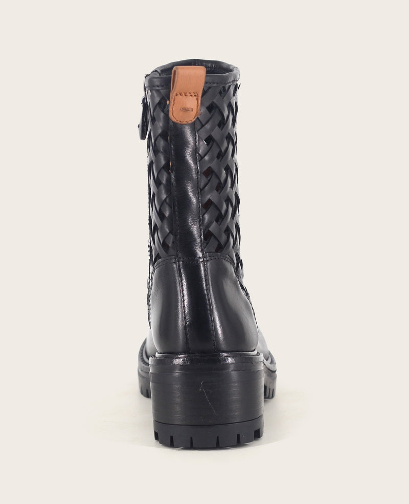 Kenneth Cole - GENTLE SOULS - Bailah Woven Leather Lug Boot WOMENS BOOT for Women
