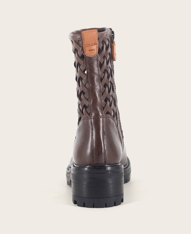 Kenneth Cole - GENTLE SOULS - Bailah Woven Leather Lug Boot WOMENS BOOT for Women