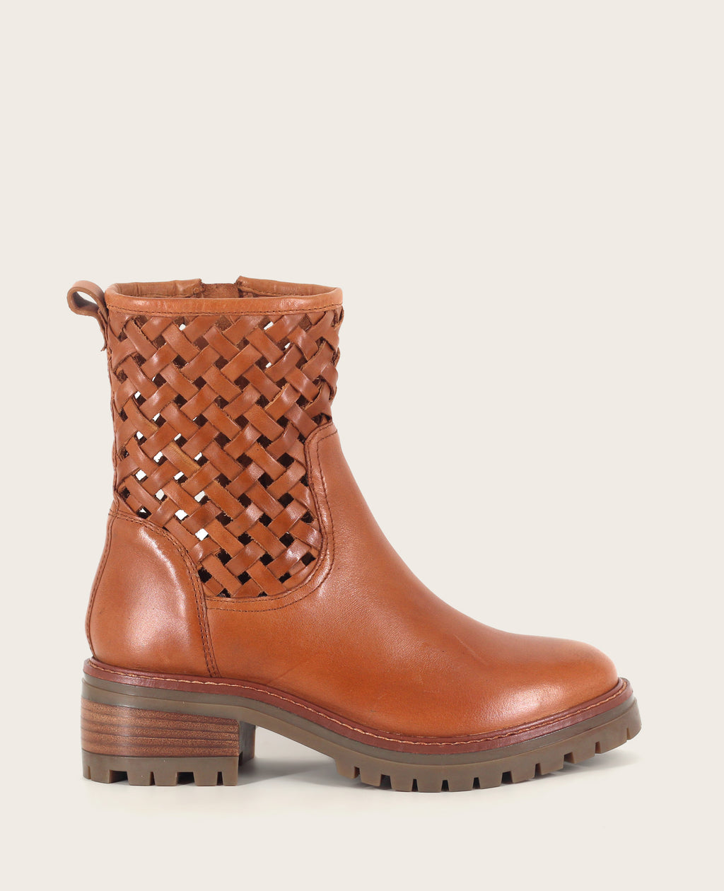 Kenneth Cole - GENTLE SOULS - Bailah Woven Leather Lug Boot WOMENS BOOT for Women 