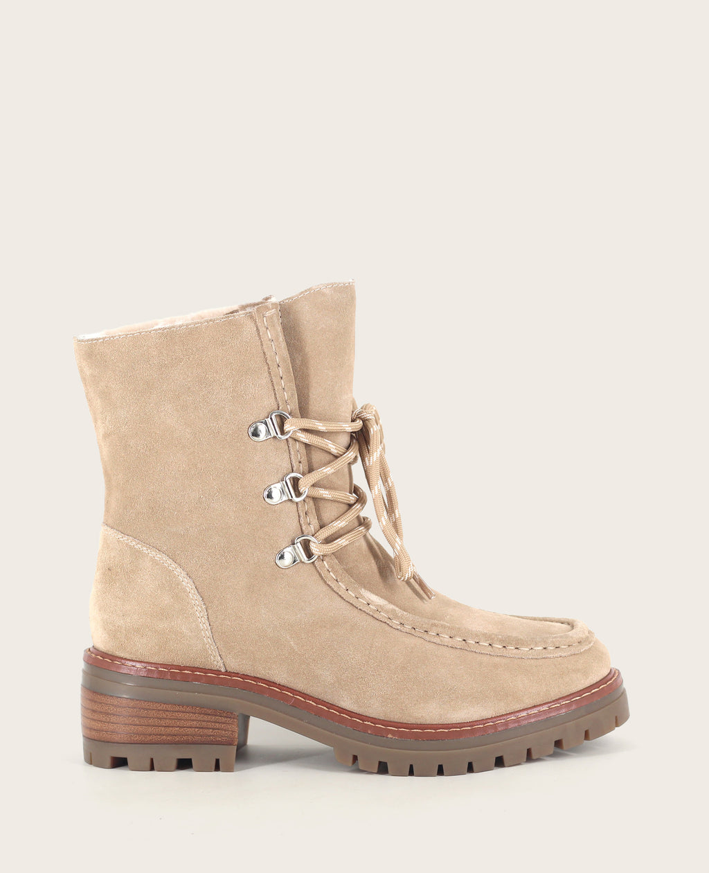 Kenneth Cole - GENTLE SOULS - Bliss Suede Lace Up Lug Boot WOMENS BOOT for Women 