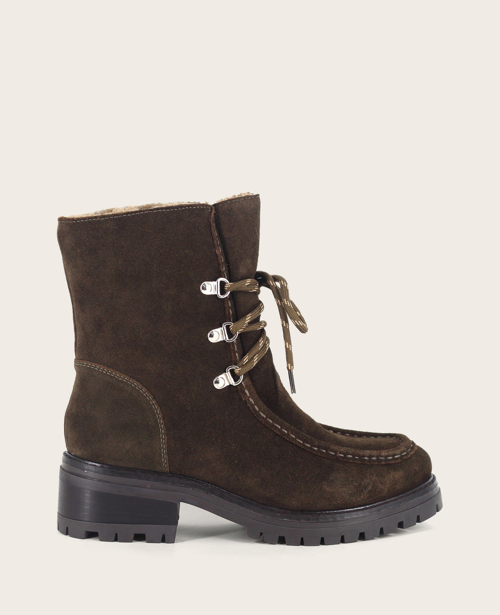 Kenneth Cole - GENTLE SOULS - Bliss Suede Lace Up Lug Boot WOMENS BOOT for Women 