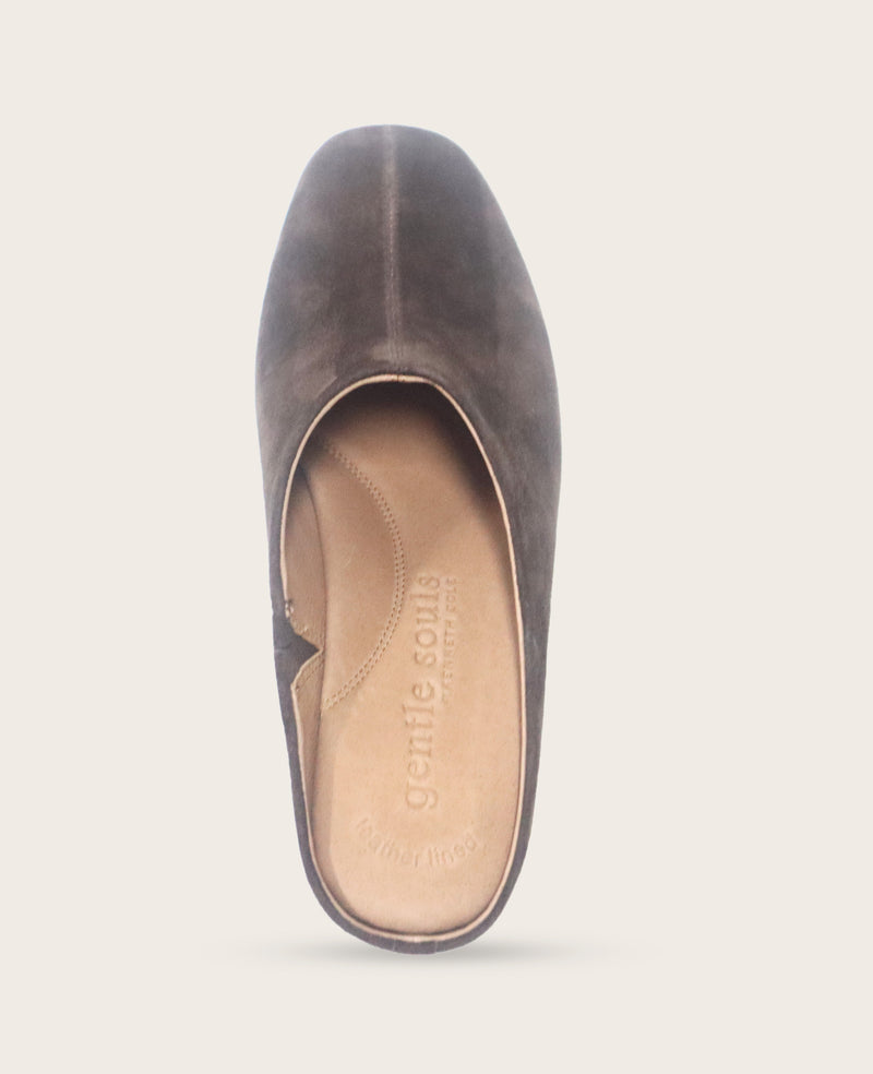 Kenneth Cole - GENTLE SOULS - Carmena Suede Mule Heel WOMENS FLAT for Women