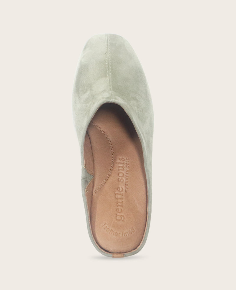 Kenneth Cole - GENTLE SOULS - Carmena Suede Mule Heel WOMENS FLAT for Women