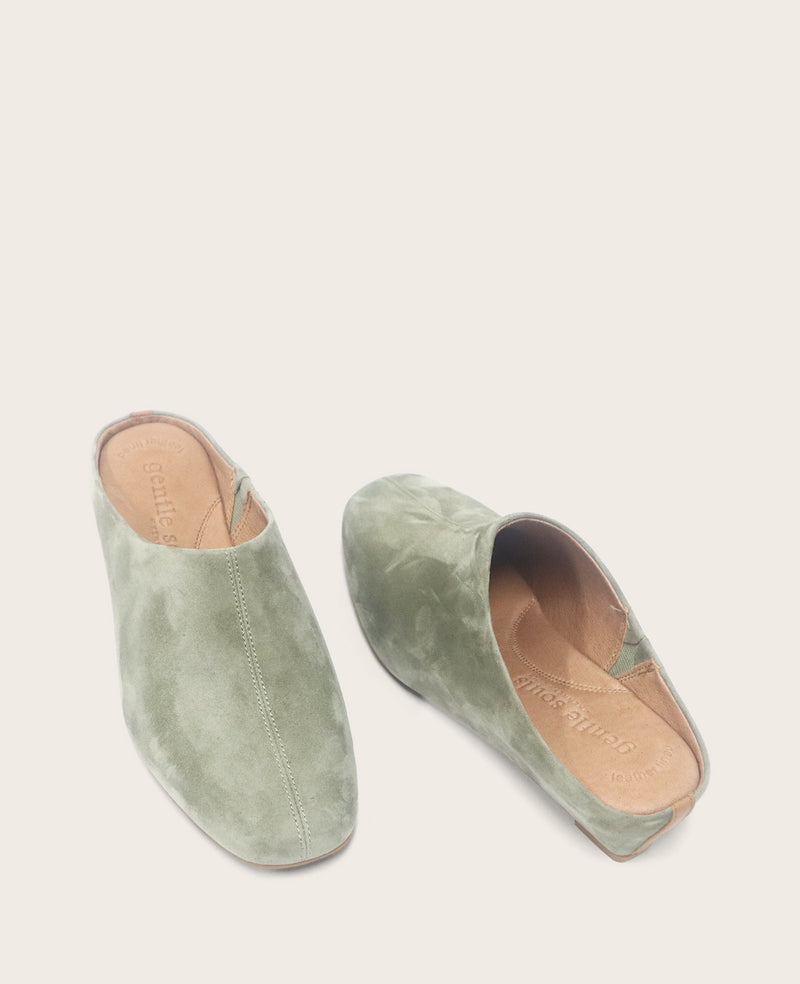 Kenneth Cole - GENTLE SOULS - Carmena Suede Mule Heel WOMENS FLAT for Women