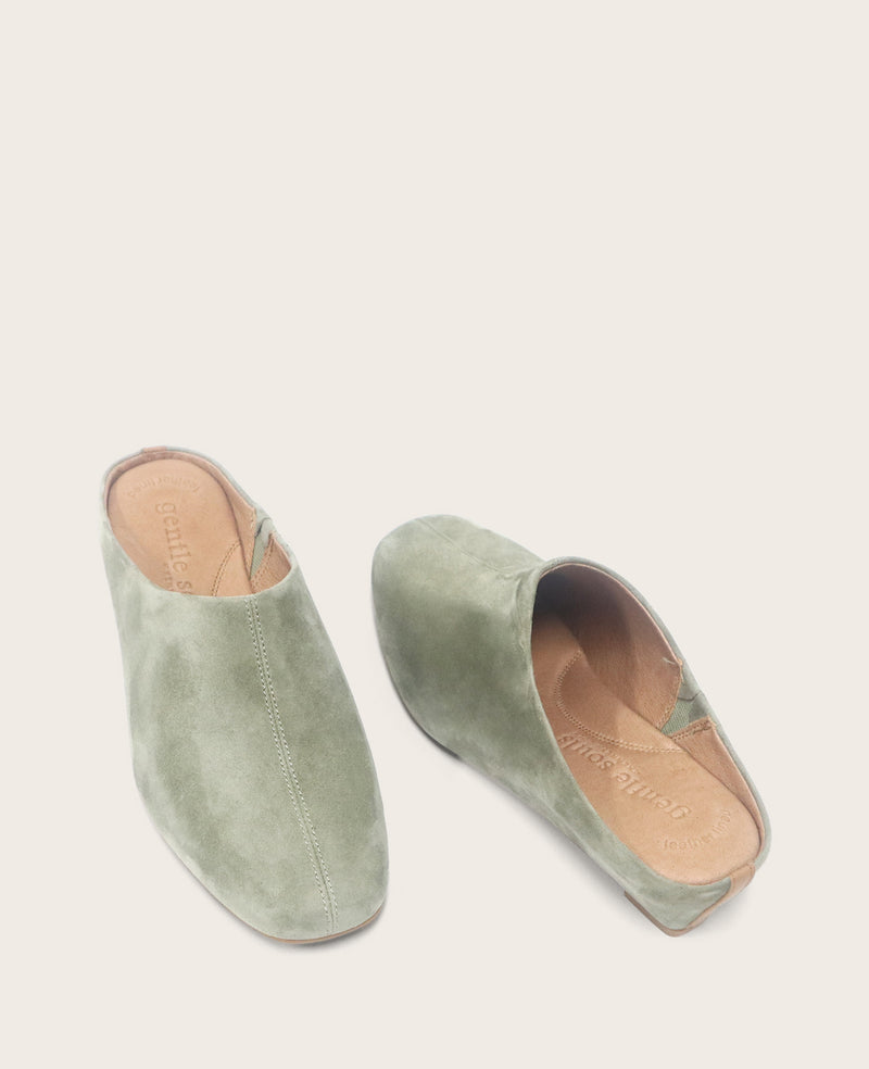 Kenneth Cole - GENTLE SOULS - Carmena Suede Mule Heel WOMENS FLAT for Women