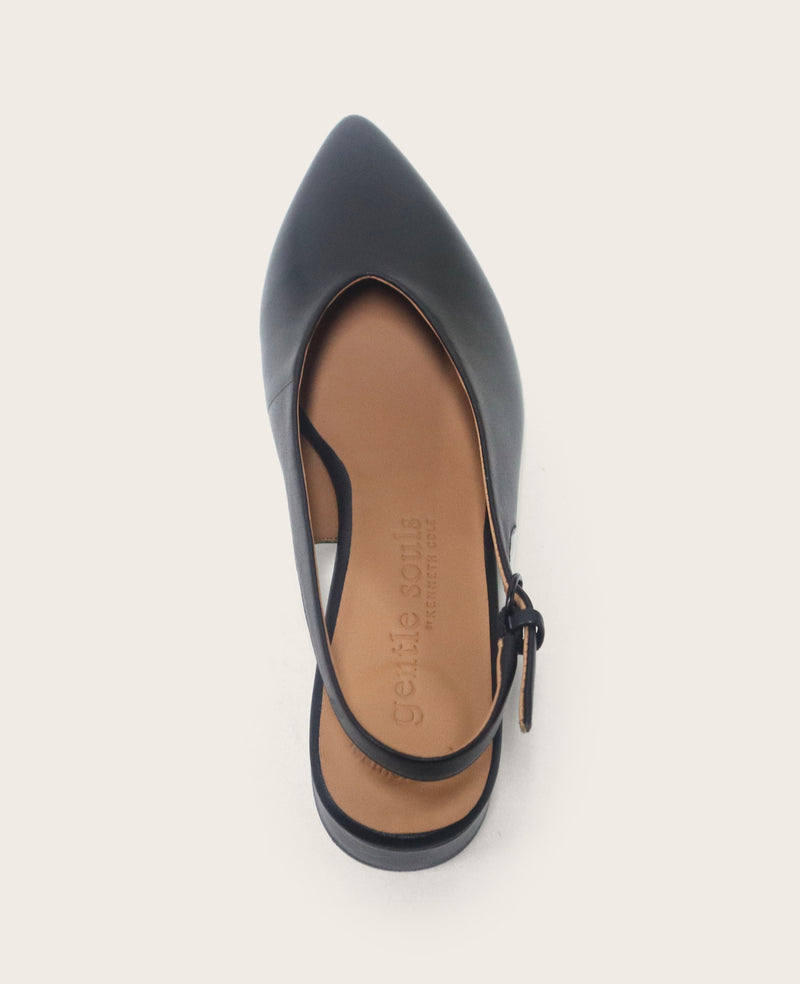 Kenneth Cole - GENTLE SOULS - Ginette Leather Slingback Heel WOMENS HEELS for Women