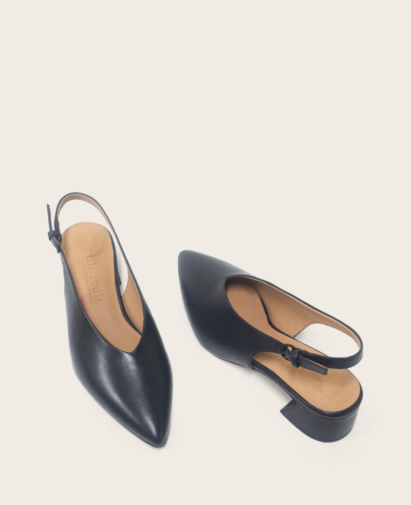 Kenneth Cole - GENTLE SOULS - Ginette Leather Slingback Heel WOMENS HEELS for Women