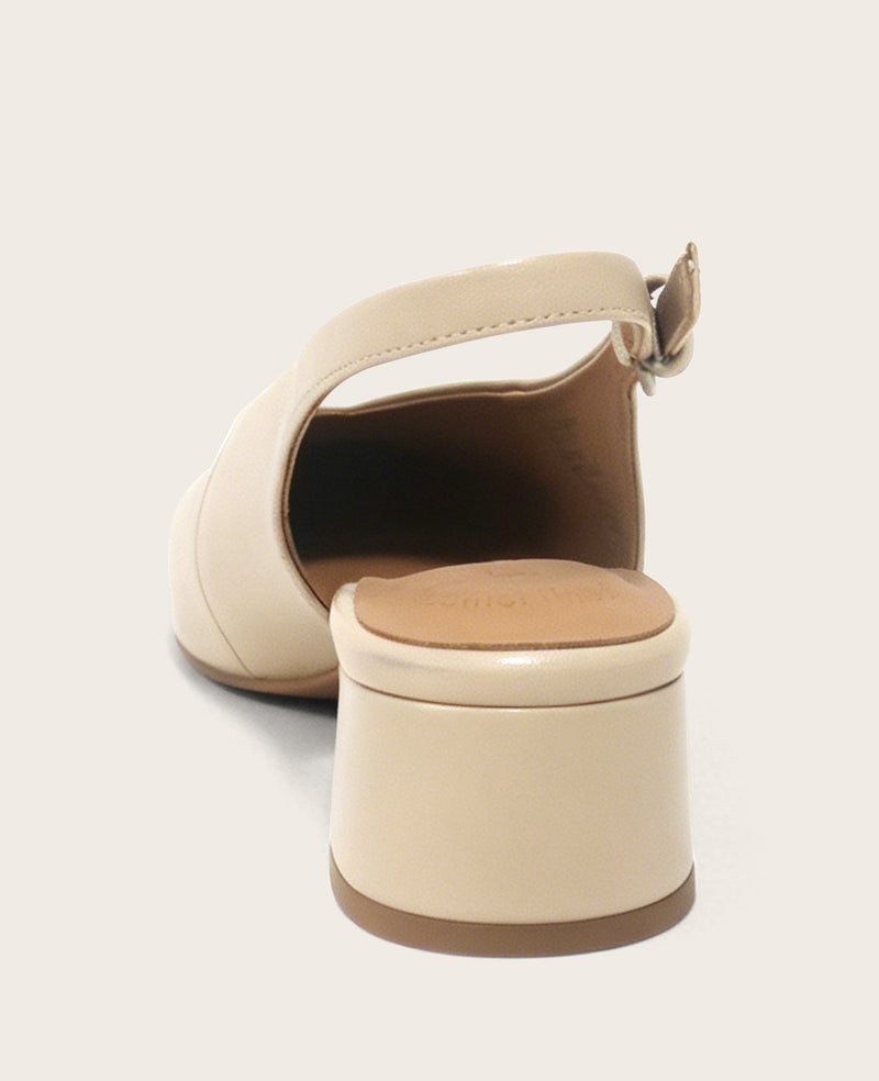 Kenneth Cole - GENTLE SOULS - GINETTE Sand Leather Slingback WOMENS HEELS for Women