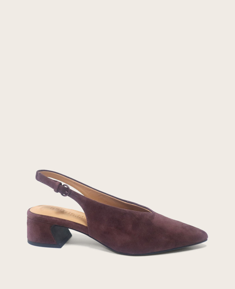 Kenneth Cole - GENTLE SOULS - Ginette Suede Slingback Heel WOMENS HEELS for Women