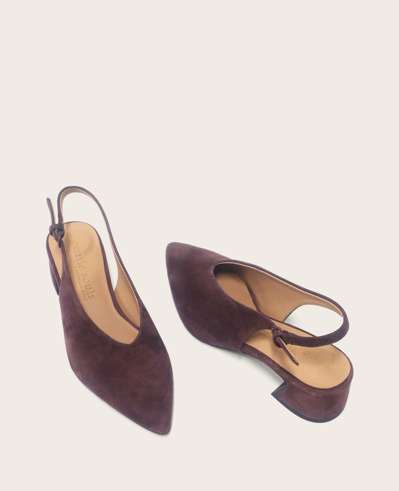 Kenneth Cole - GENTLE SOULS - Ginette Suede Slingback Heel WOMENS HEELS for Women