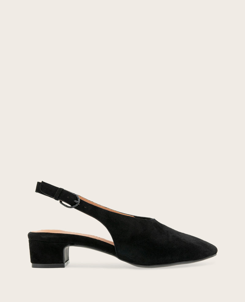 Kenneth Cole - GENTLE SOULS - Kellis Stretch Suede Slingback Heel WOMENS HEELS for Women