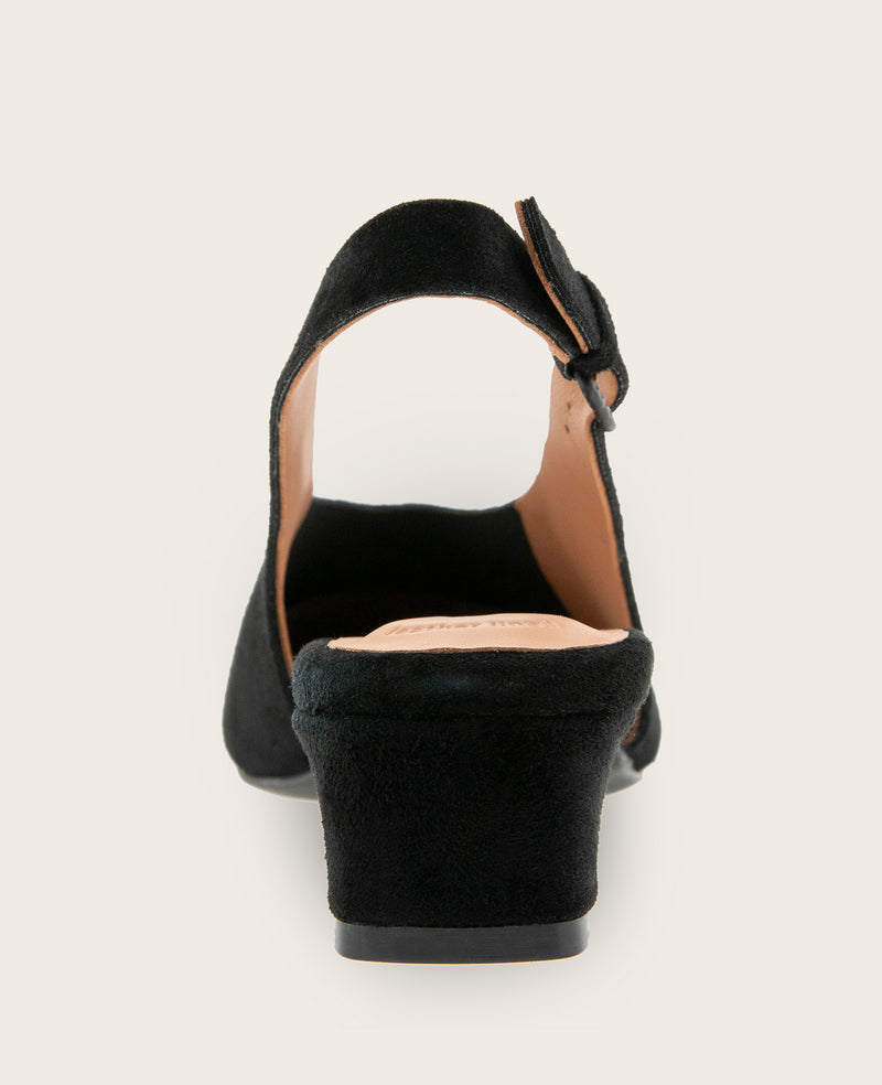 Kenneth Cole - GENTLE SOULS - Kellis Stretch Suede Slingback Heel WOMENS HEELS for Women