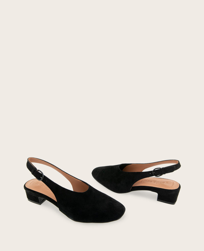 Kenneth Cole - GENTLE SOULS - Kellis Stretch Suede Slingback Heel WOMENS HEELS for Women
