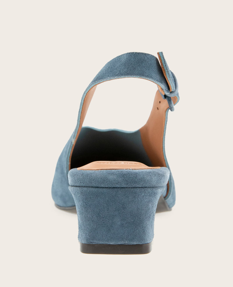 Kenneth Cole - GENTLE SOULS - Kellis Stretch Suede Slingback Heel WOMENS HEELS for Women