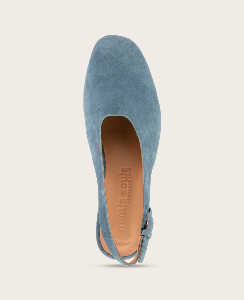 Kenneth Cole - GENTLE SOULS - Kellis Stretch Suede Slingback Heel WOMENS HEELS for Women