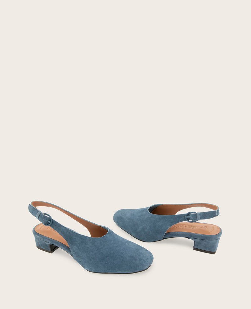 Kenneth Cole - GENTLE SOULS - Kellis Stretch Suede Slingback Heel WOMENS HEELS for Women