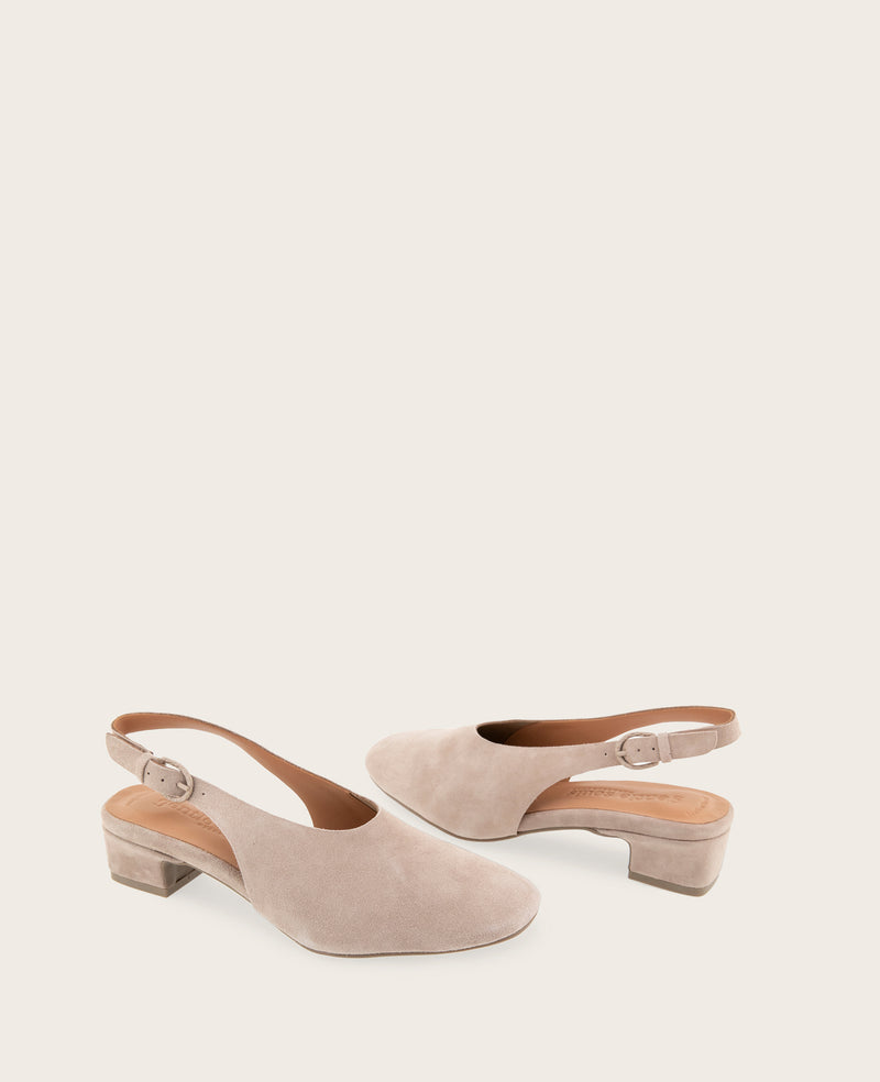 Kenneth Cole - GENTLE SOULS - Kellis Stretch Suede Slingback Heel WOMENS HEELS for Women