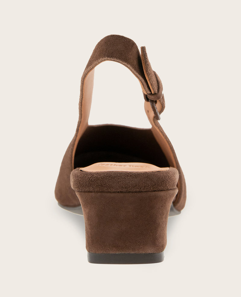 Kenneth Cole - GENTLE SOULS - Kellis Stretch Suede Slingback Heel WOMENS HEELS for Women