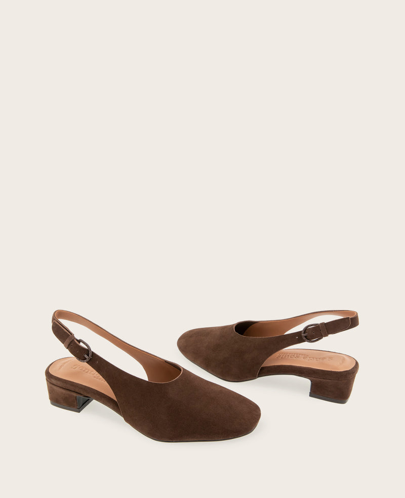 Kenneth Cole - GENTLE SOULS - Kellis Stretch Suede Slingback Heel WOMENS HEELS for Women