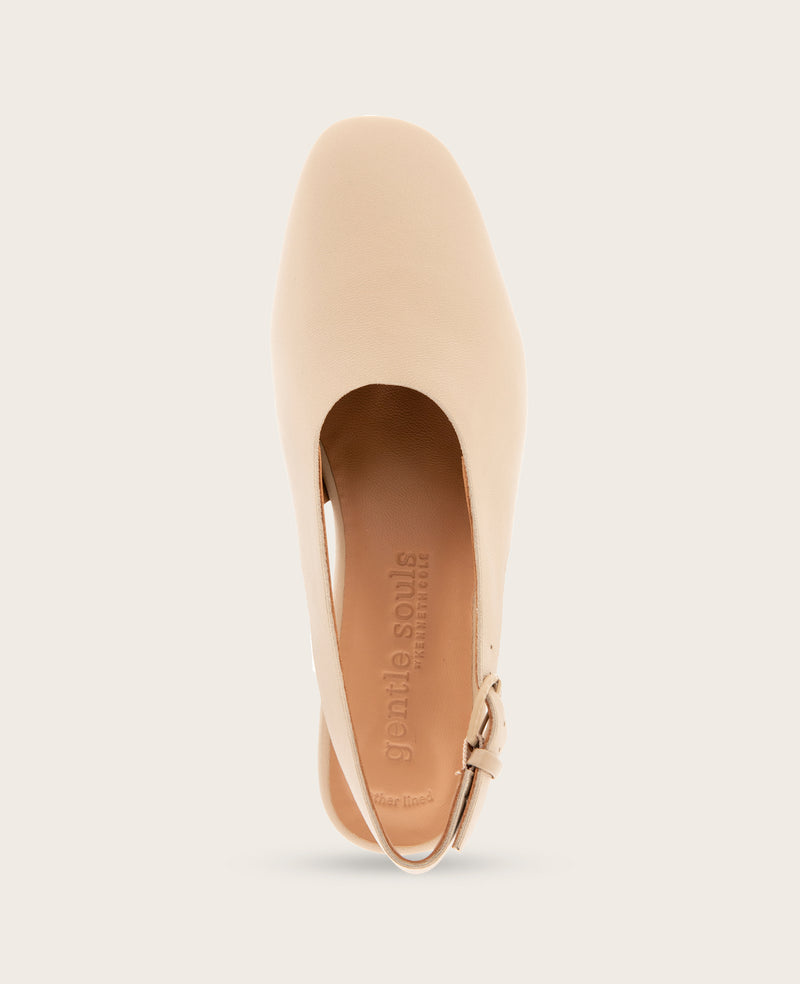 Kenneth Cole - GENTLE SOULS - Kellis Stretch Nappa Slingback Heel WOMENS HEELS for Women