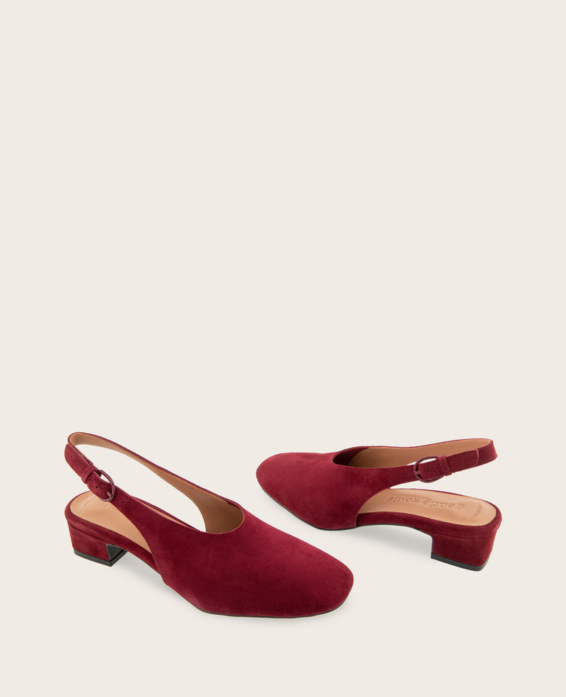 Kenneth Cole - GENTLE SOULS - Kellis Stretch Suede Slingback Heel WOMENS HEELS for Women