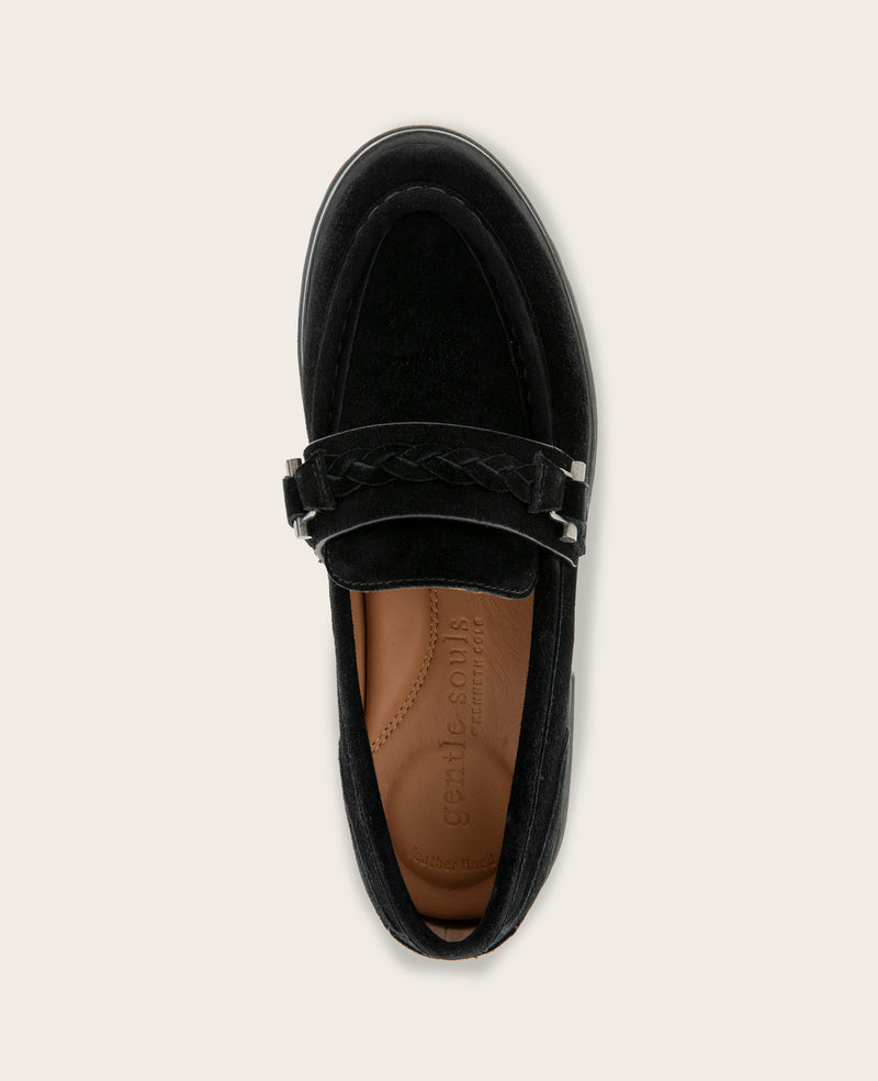 Kenneth Cole - GENTLE SOULS - Polly Bit Suede Lug Sole Loafer WOMENS FLAT for Women