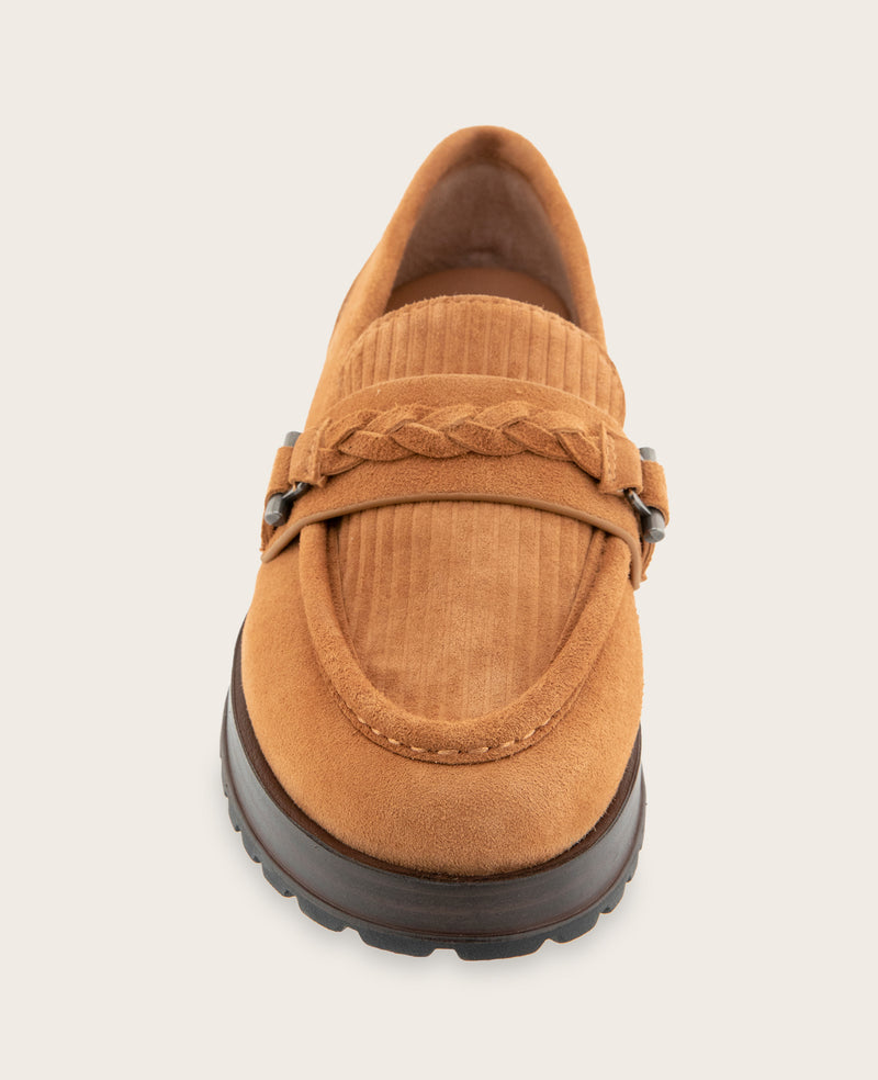 Kenneth Cole - GENTLE SOULS - Polly Bit Corduroy Suede Lug Sole Loafer WOMENS FLAT for Women