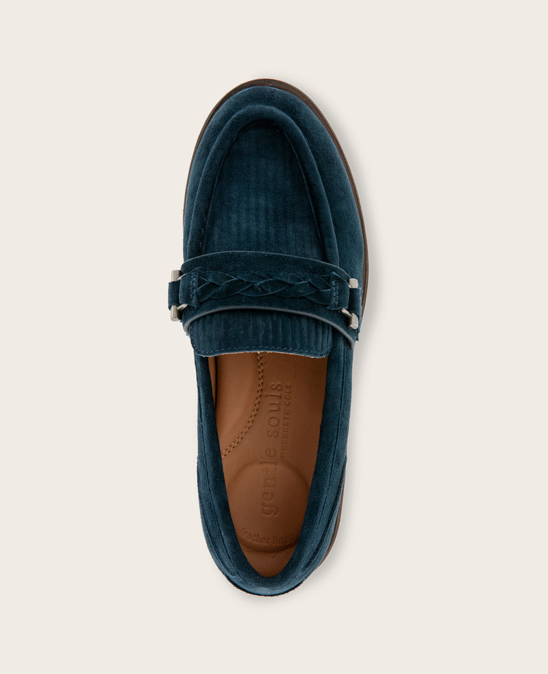 Kenneth Cole - GENTLE SOULS - Polly Bit Corduroy Suede Lug Sole Loafer WOMENS FLAT for Women