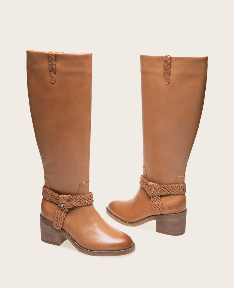 Kenneth Cole - GENTLE SOULS - Sarette Leather Tall Harness Boot WOMENS BOOT for Women