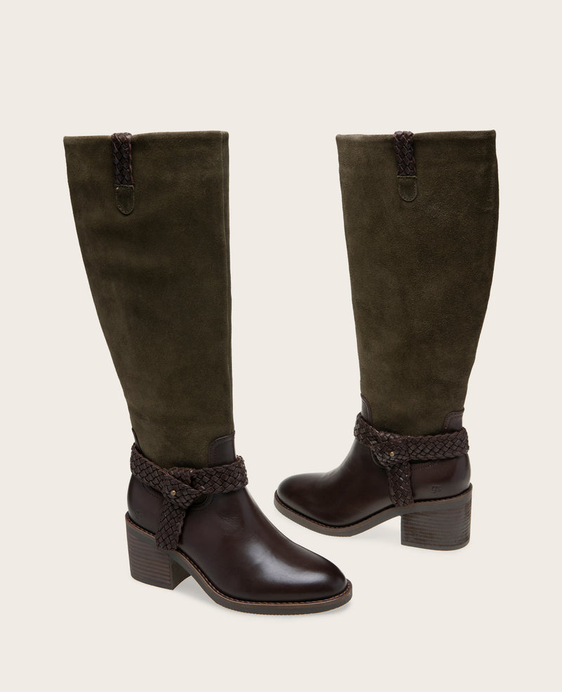 Kenneth Cole - GENTLE SOULS - Sarette Tall Leather Harness Boot WOMENS BOOT for Women