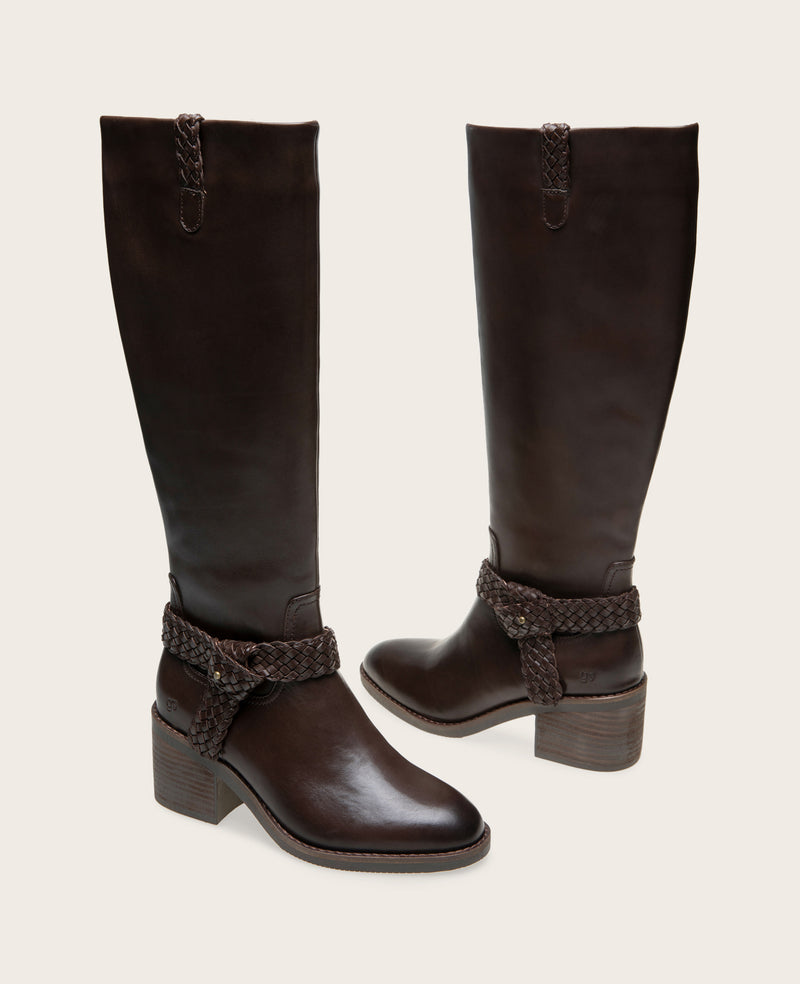 Kenneth Cole - GENTLE SOULS - Sarette Tall Leather Harness Boot WOMENS BOOT for Women