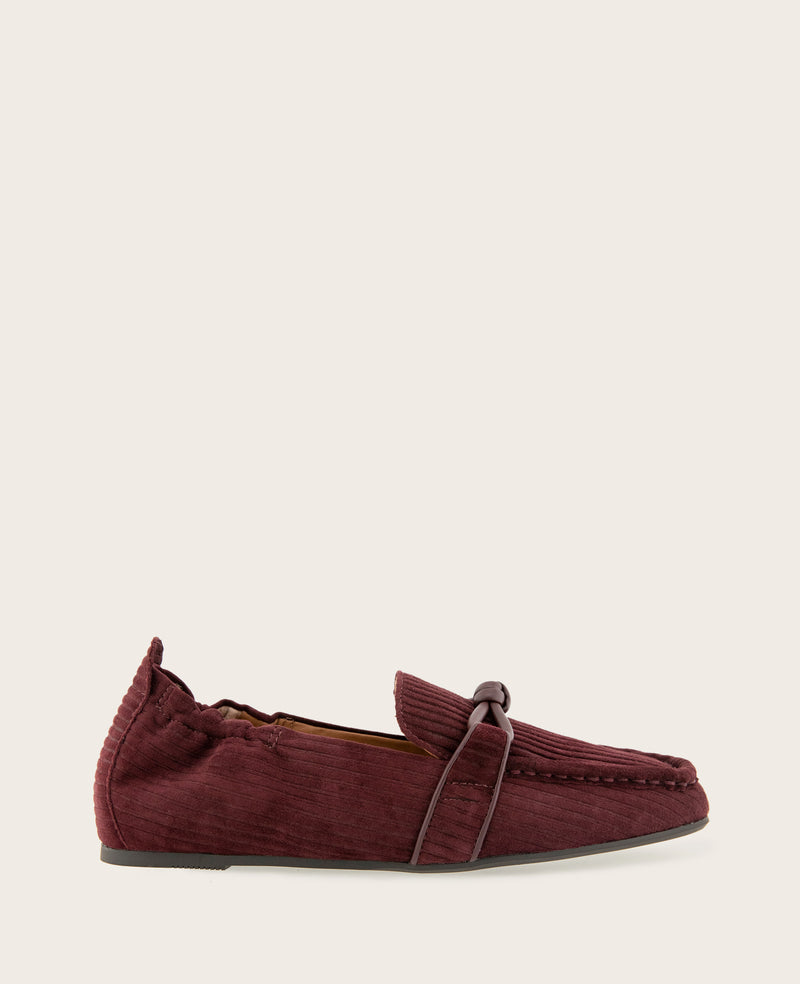 Kenneth Cole - GENTLE SOULS - Sophie Knot Ribbed Suede Loafer WOMENS FLAT for Women