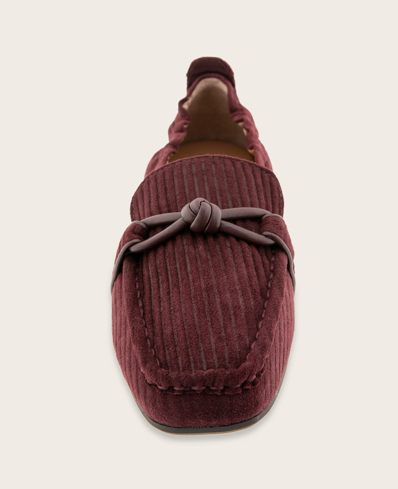 Kenneth Cole - GENTLE SOULS - Sophie Knot Ribbed Suede Loafer WOMENS FLAT for Women