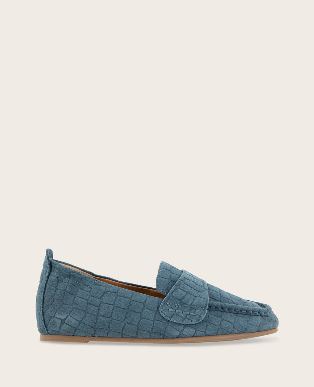 Kenneth Cole - GENTLE SOULS - Sophie Suede Embossed Loafer WOMENS FLAT for Women 