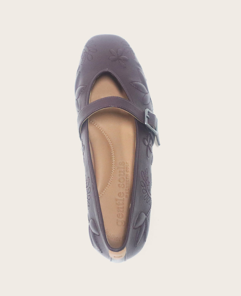 Kenneth Cole - GENTLE SOULS - Wence Embossed Leather Buckle Flat WOMENS FLAT for Women