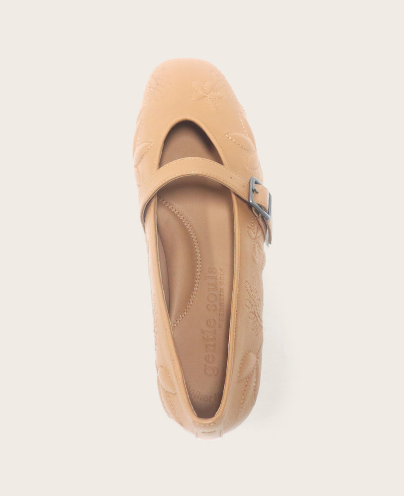 Kenneth Cole - GENTLE SOULS - Wence Embossed Leather Buckle Flat WOMENS FLAT for Women