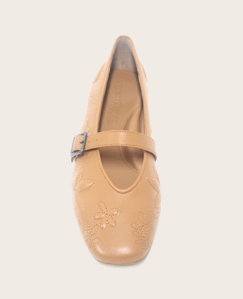 Kenneth Cole - GENTLE SOULS - Wence Embossed Leather Buckle Flat WOMENS FLAT for Women
