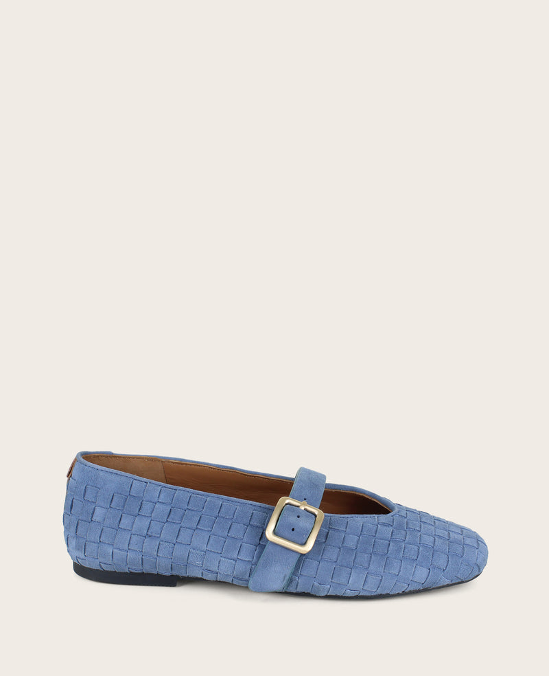 Kenneth Cole - GENTLE SOULS - Winifred Suede Woven Mary Jane Flat WOMENS FLAT for Women