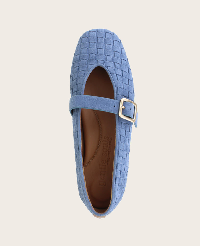 Kenneth Cole - GENTLE SOULS - Winifred Suede Woven Mary Jane Flat WOMENS FLAT for Women