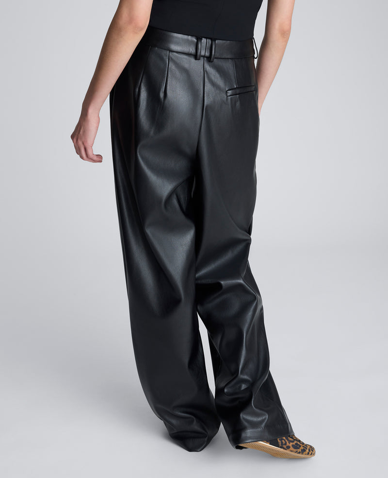 Kenneth Cole - High Rise Fly Front Double Pleat Wide Leg Pant WOMENS PANTS for Women